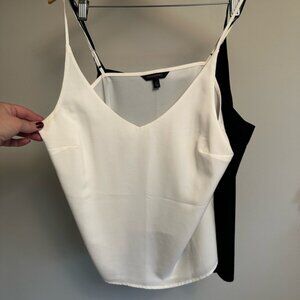 3 Banana Republic Black, red  and White Camisole Tops